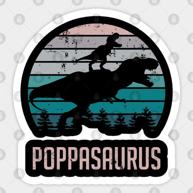 Poppasaurus T-Rex Dinosaur Sticker by ryanjaycruz